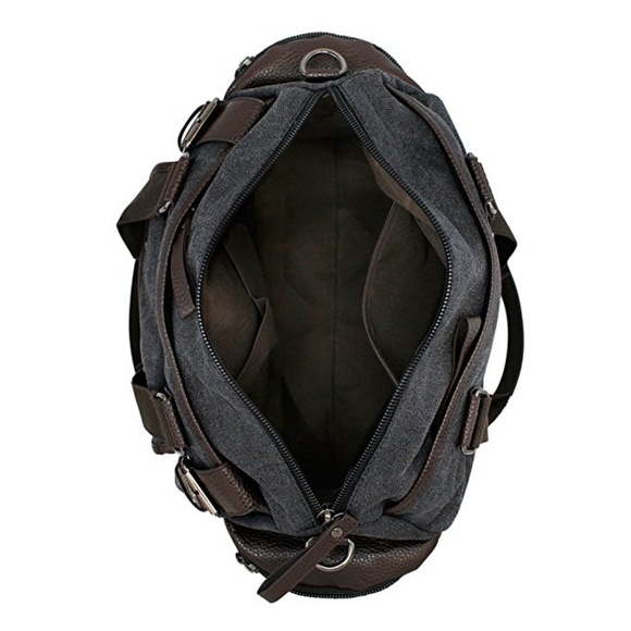 Men Vintage Tote Portable Luggage Duffel Bag - Picture 4 of 5